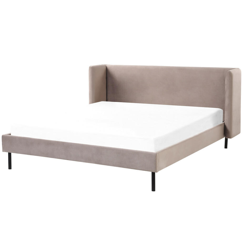 Beliani ČALOUNĚNÁ POSTEL 160/200 cm Taupe Arette