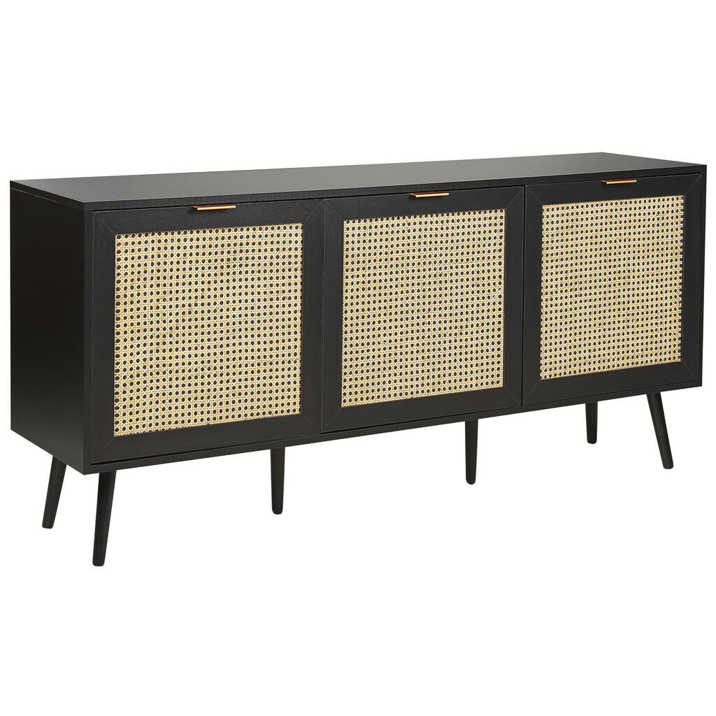 Beliani SIDEBOARD Černý Opoco