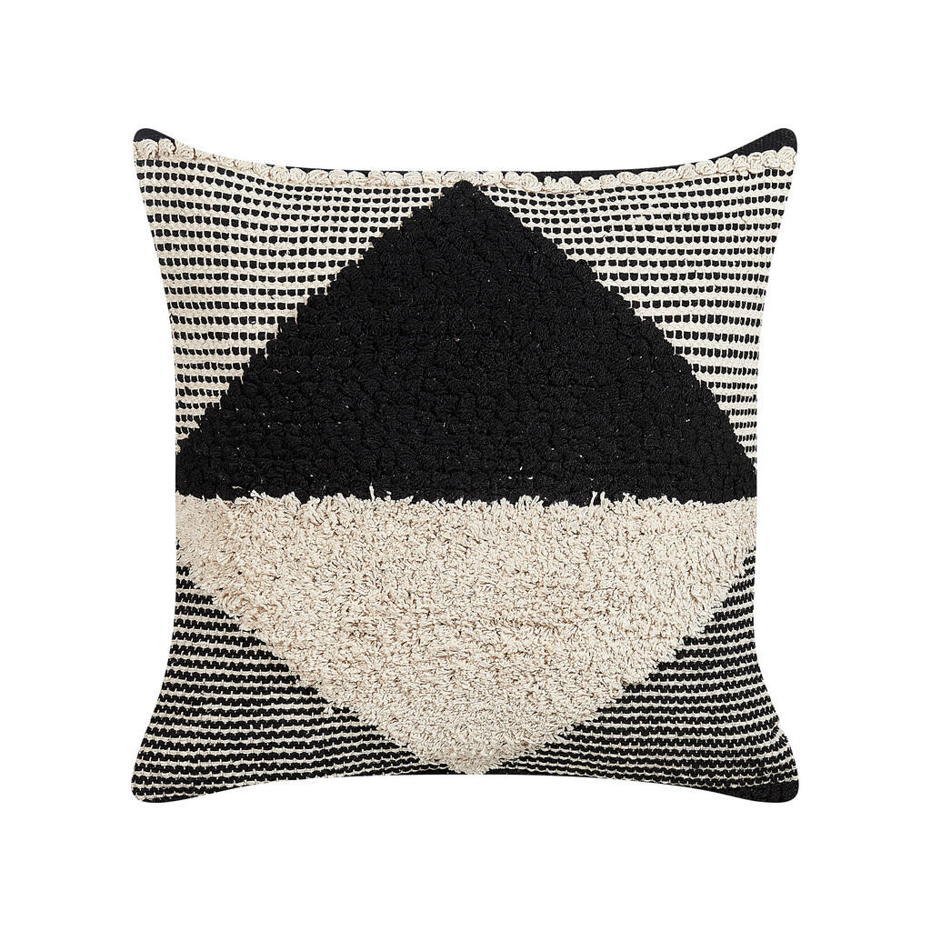 Beliani DEKORATIVNÍ POLŠTÁŘ Béžový 50/50 cm Khora