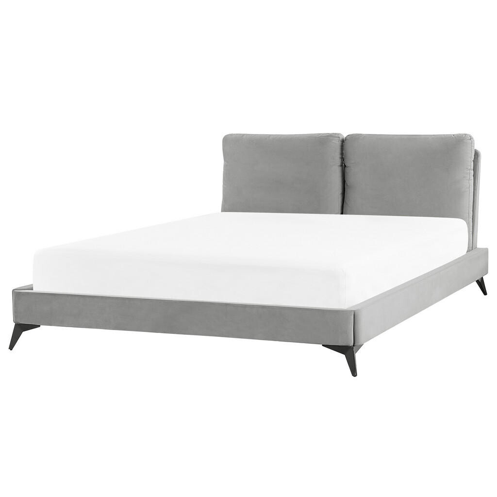 Beliani ČALOUNĚNÁ POSTEL 160/200 cm Šedá Melle