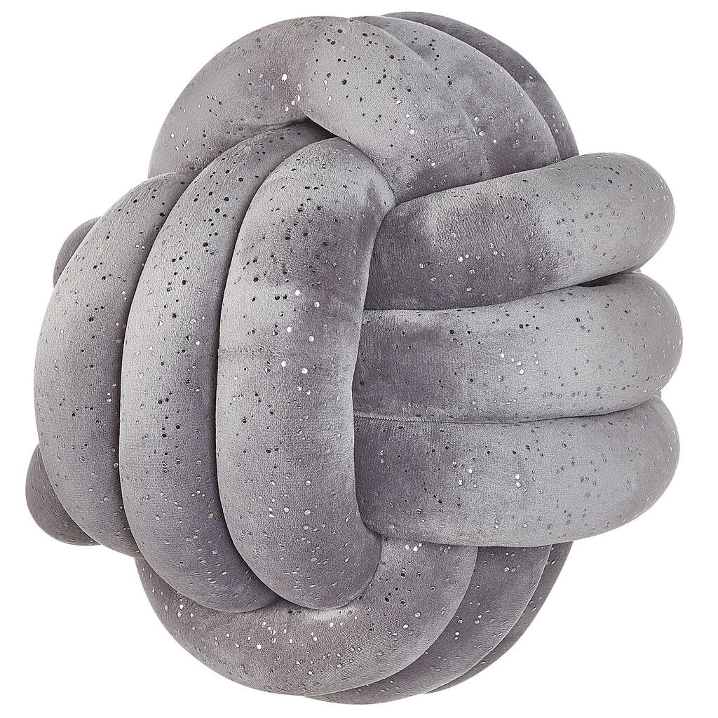 Beliani DEKORATIVNÍ POLŠTÁŘ Šedý 30/30 cm Malni