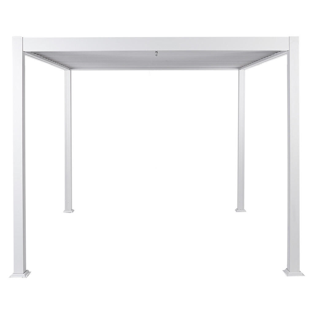 Beliani ZAHRADNÍ PERGOLA Bílá Forno II