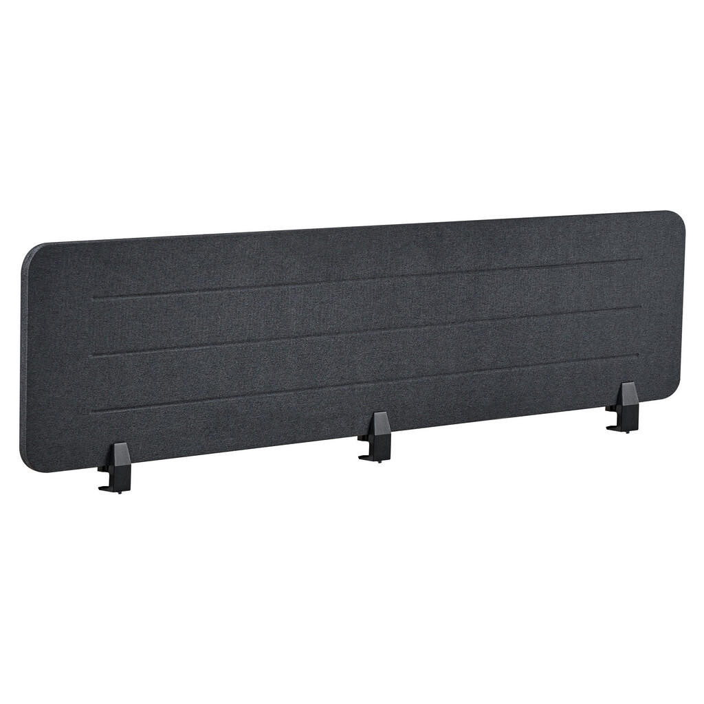 Beliani DĚLICÍ STĚNA NA STŮL 180/40 cm Tmavě šedá Ziggy