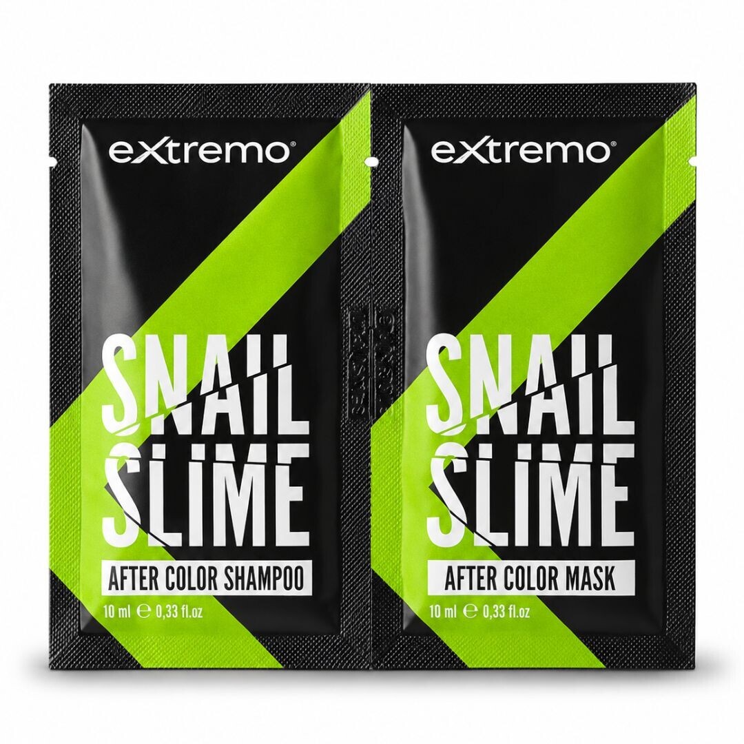 VZORKA: Extremo Snail Slime After Color - šampon a maska po barvení, 2x15 ml