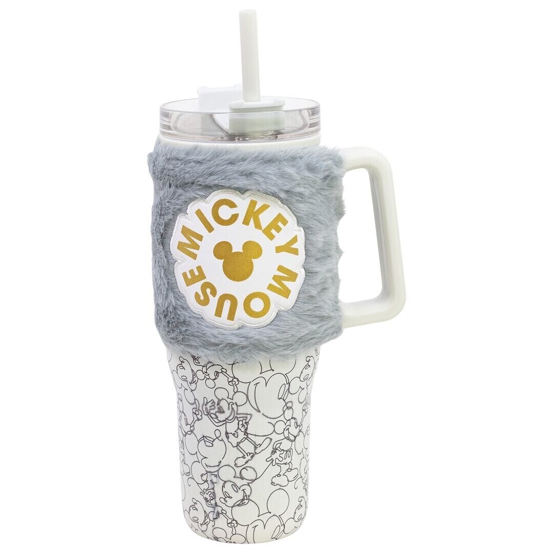 Mickey Mouse Termohrnek s plyšovým návlekem 770 ml