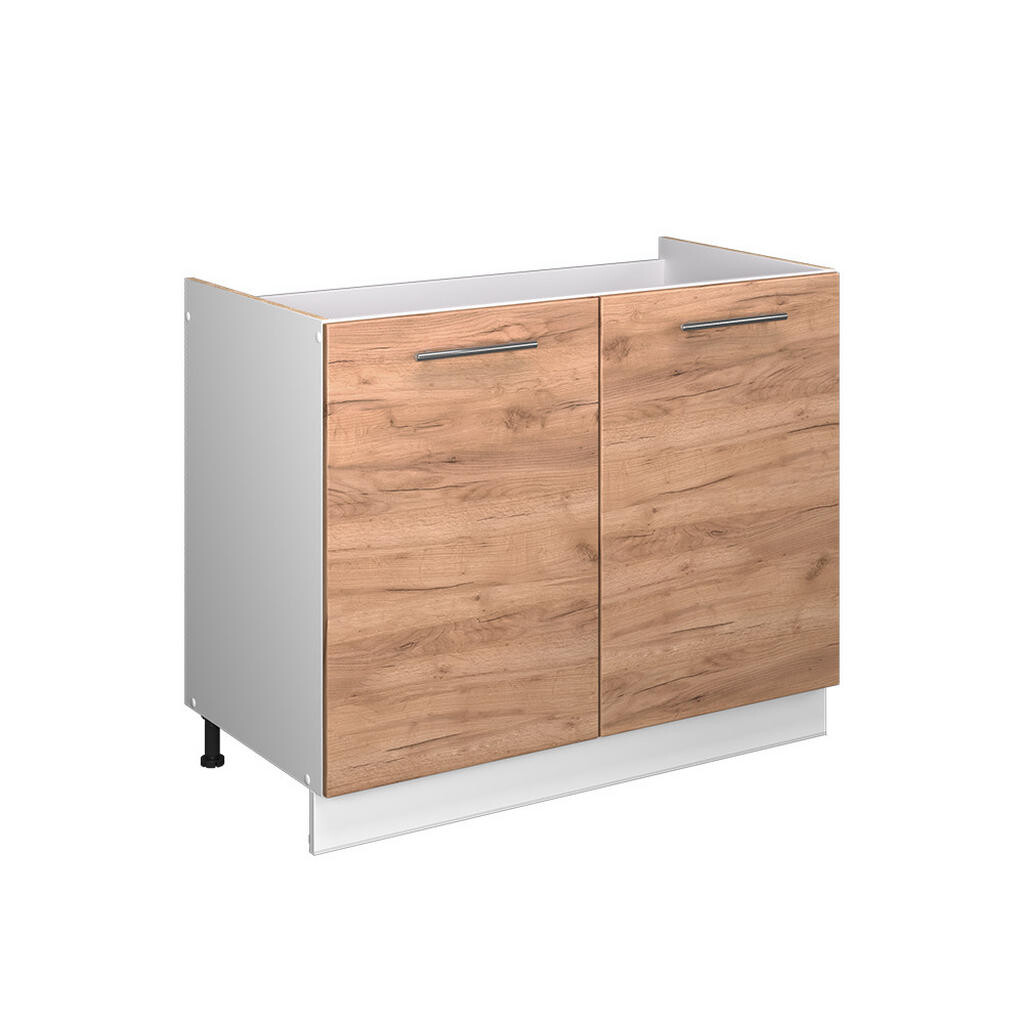 Vicco SKŘÍŇKA POD DŘEZ Fame-Line, Zlatý mocný dub/Bílá, 100 cm, PD Dub