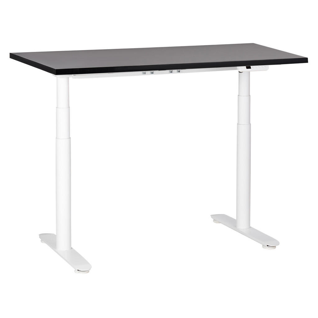 Beliani PSACÍ STŮL černobílý 120/72 cm elektrický výškově nastavitelný Destin IV