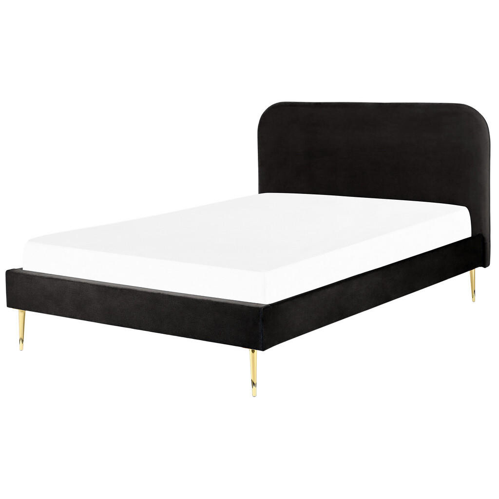 Beliani ČALOUNĚNÁ POSTEL 140/200 cm Černá Flayat