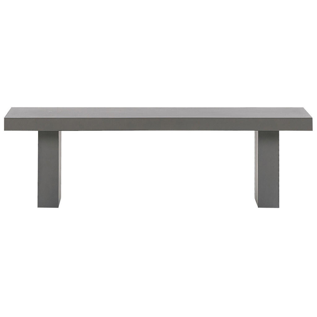Beliani ZAHRADNÍ LAVICE Beton šedá 150 cm T-Form Taranto