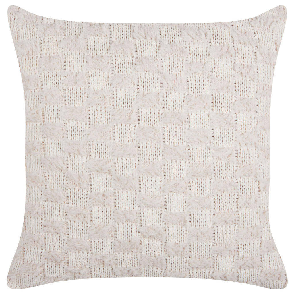 Beliani DEKORATIVNÍ polštář Béžový 45/45 cm Basalim