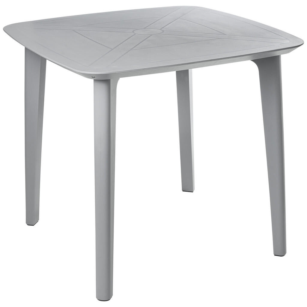 Beliani ZAHRADNÍ STŮL 86/86 cm Šedý Sorico