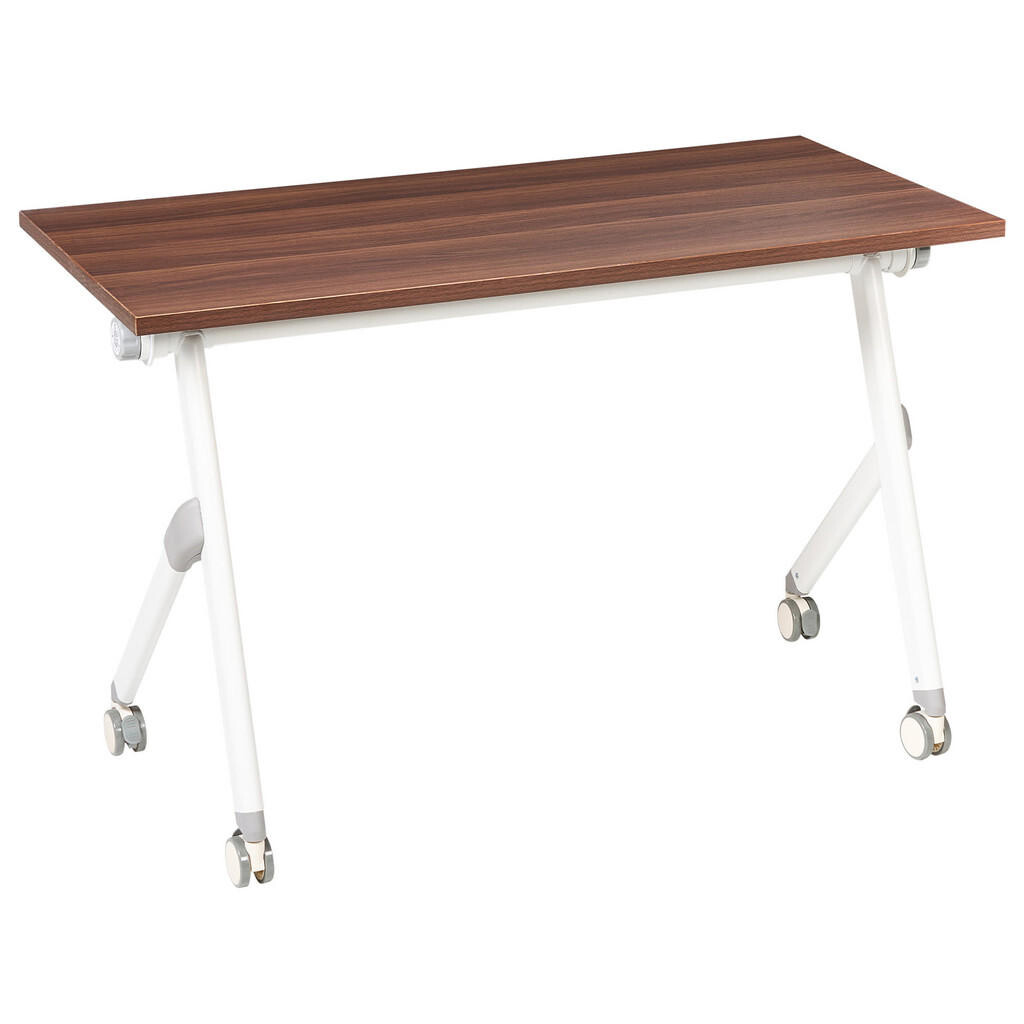 Beliani PSACÍ STŮL Skládací Tmavě hnědý 120/60 cm Bendi