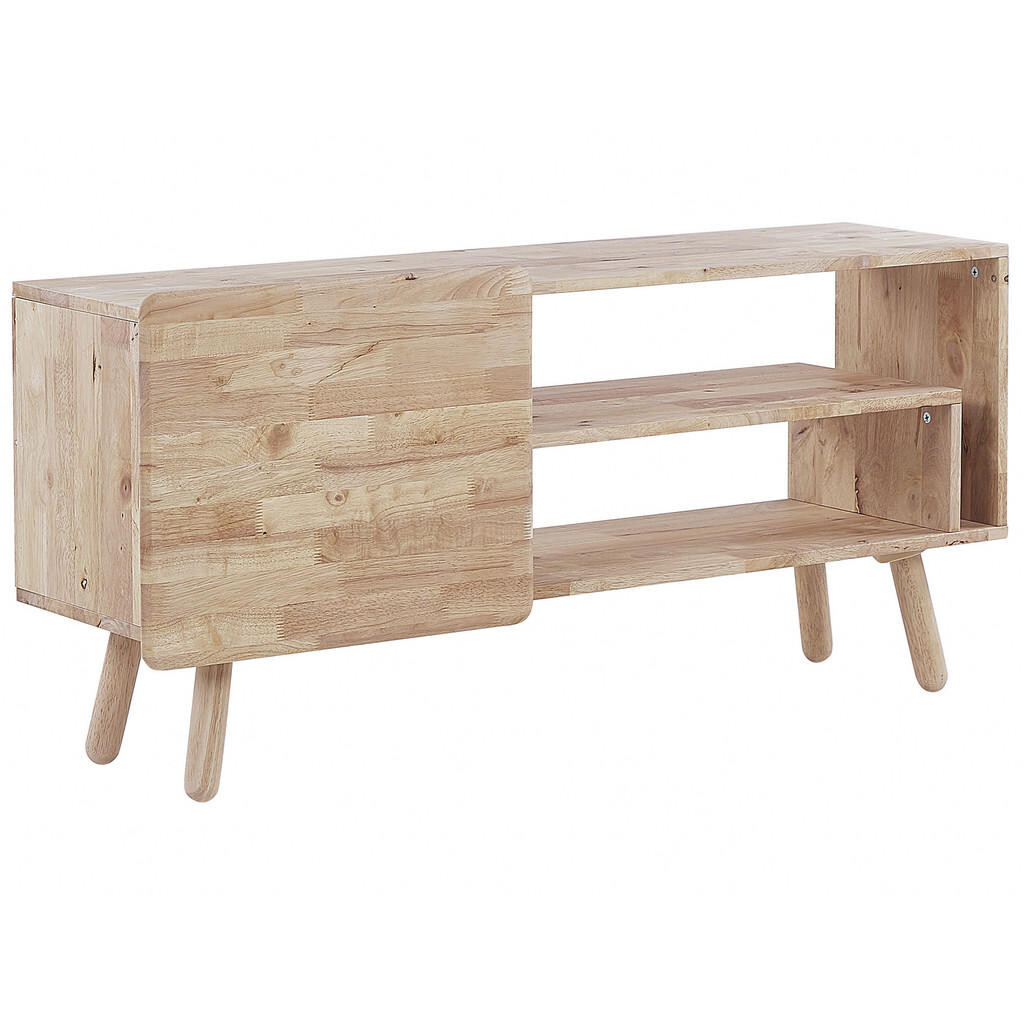 Beliani TV STOLEK Světle hnědý WESTFIELD 36/130/59 cm