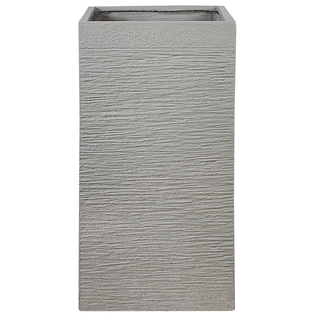 Beliani KVĚTINÁČ taupe čtvercový 40/40/77 cm Dion