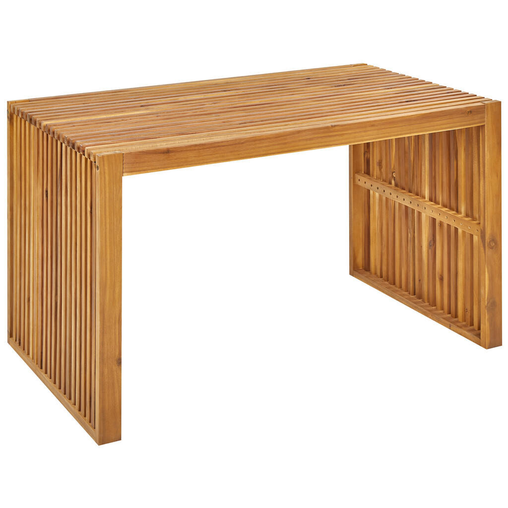 Beliani ZAHRADNÍ STŮL Akáciové dřevo světle hnědý 120/70 cm Bellano