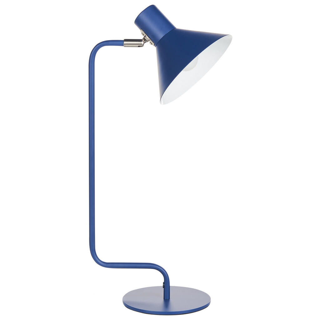 Beliani STOLNÍ LAMPA NA PSACÍ STŮL Modrá Rimava