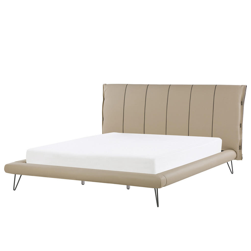 Beliani POSTEL 180/200 cm Pískově béžová Betin