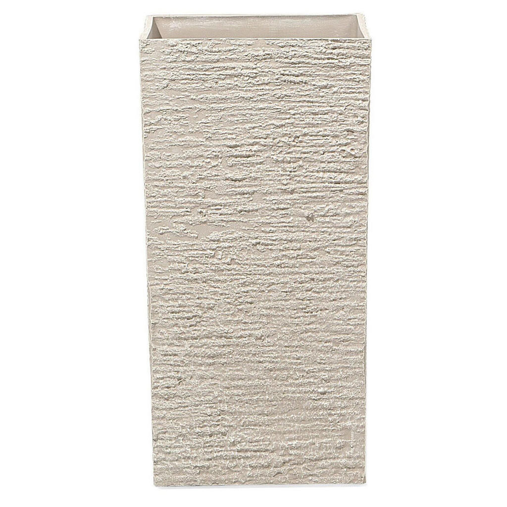 Beliani KVĚTINÁČ světle béžový čtvercový 30/30/60 cm Gaza