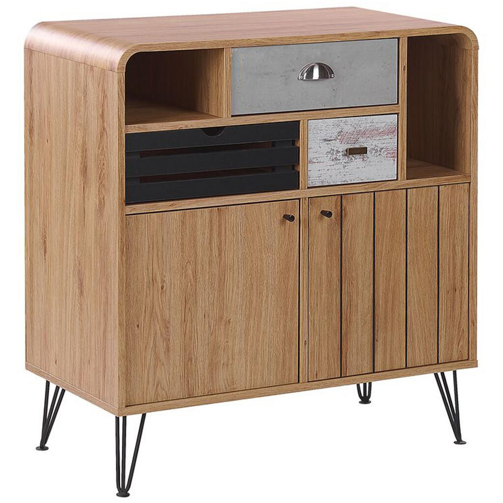 Beliani SIDEBOARD Světle hnědý Kyle