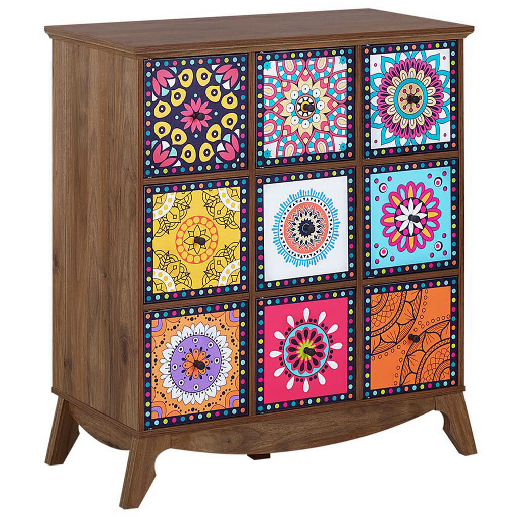 Beliani SIDEBOARD Tmavší Odstín dřeva Kuma