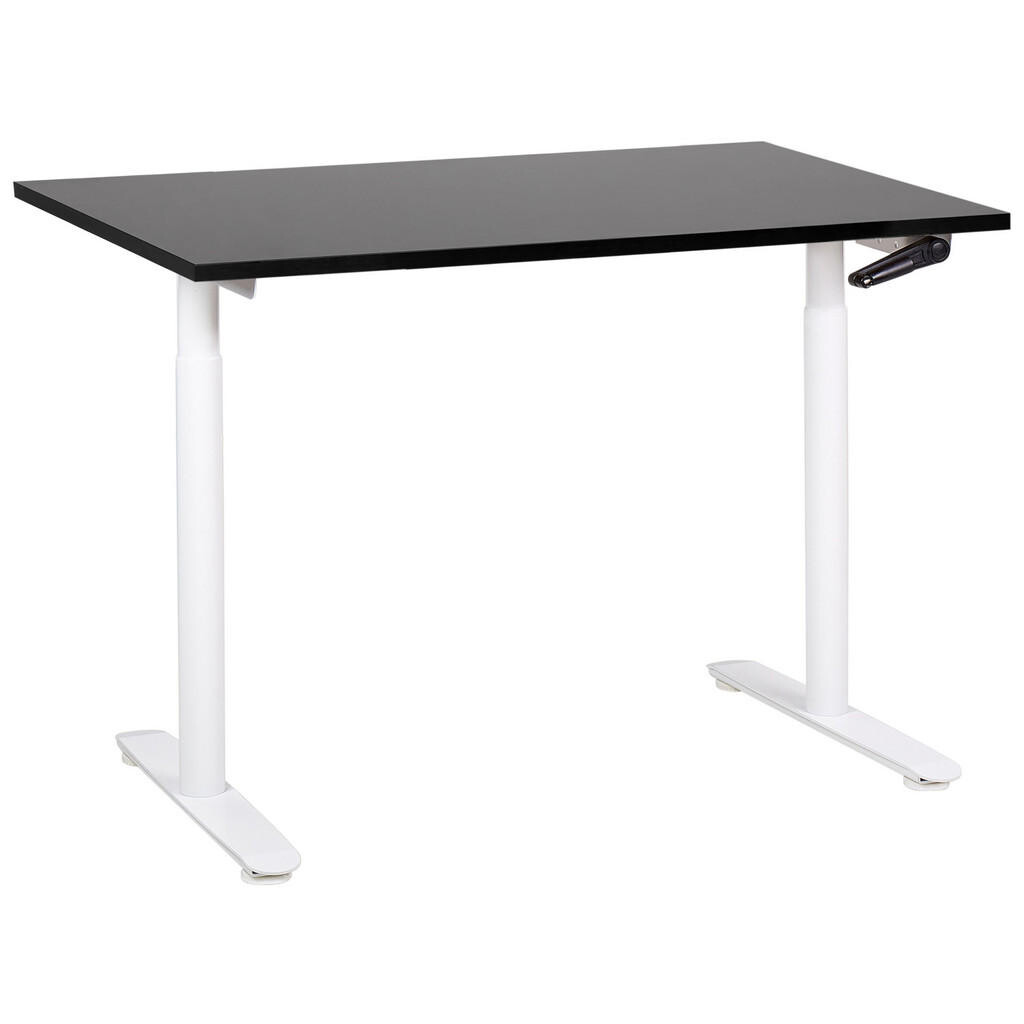 Beliani PSACÍ STŮL černobílý 120/72 cm manuální výškově nastavitelný Destin IV