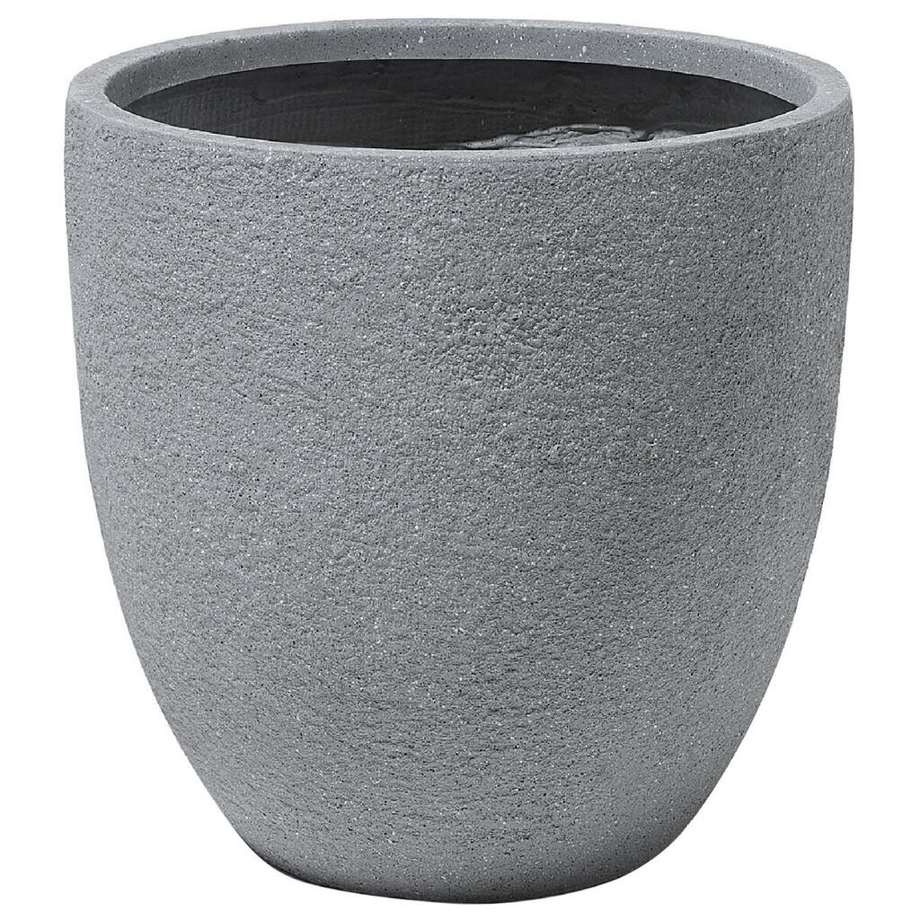 Beliani KVĚTINÁČ světle šedý kulatý 46/46/46 cm Kannia