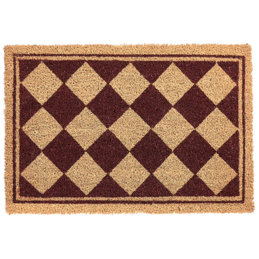 Beliani ROHOŽKA Béžová/Hnědá 40/60 cm Kokosová vlákna Cardona