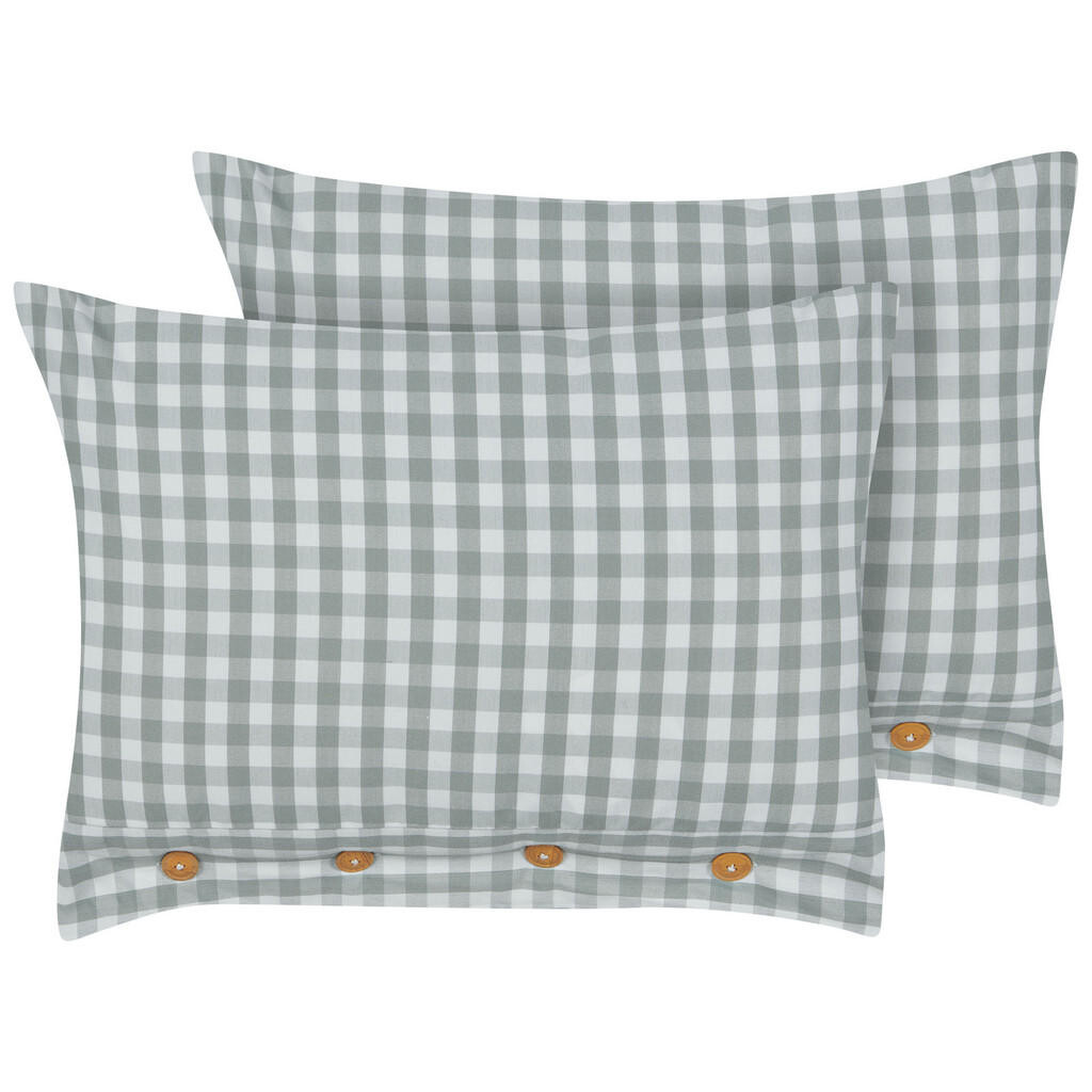 Beliani DEKORATIVNÍ polštář sada 2 ks Mátově zelený 40/60 cm Talya