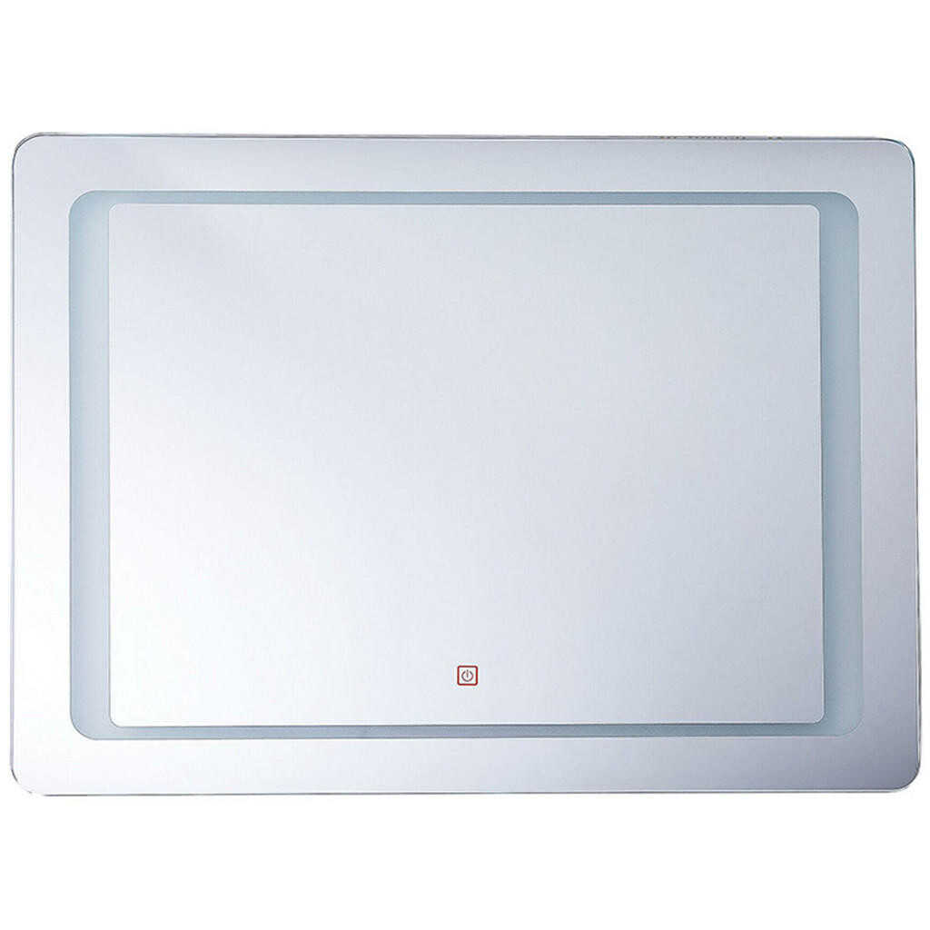 Beliani KOUPELNOVÉ ZRCADLO s LED osvětlením obdélníkové 80/60 cm Wassy