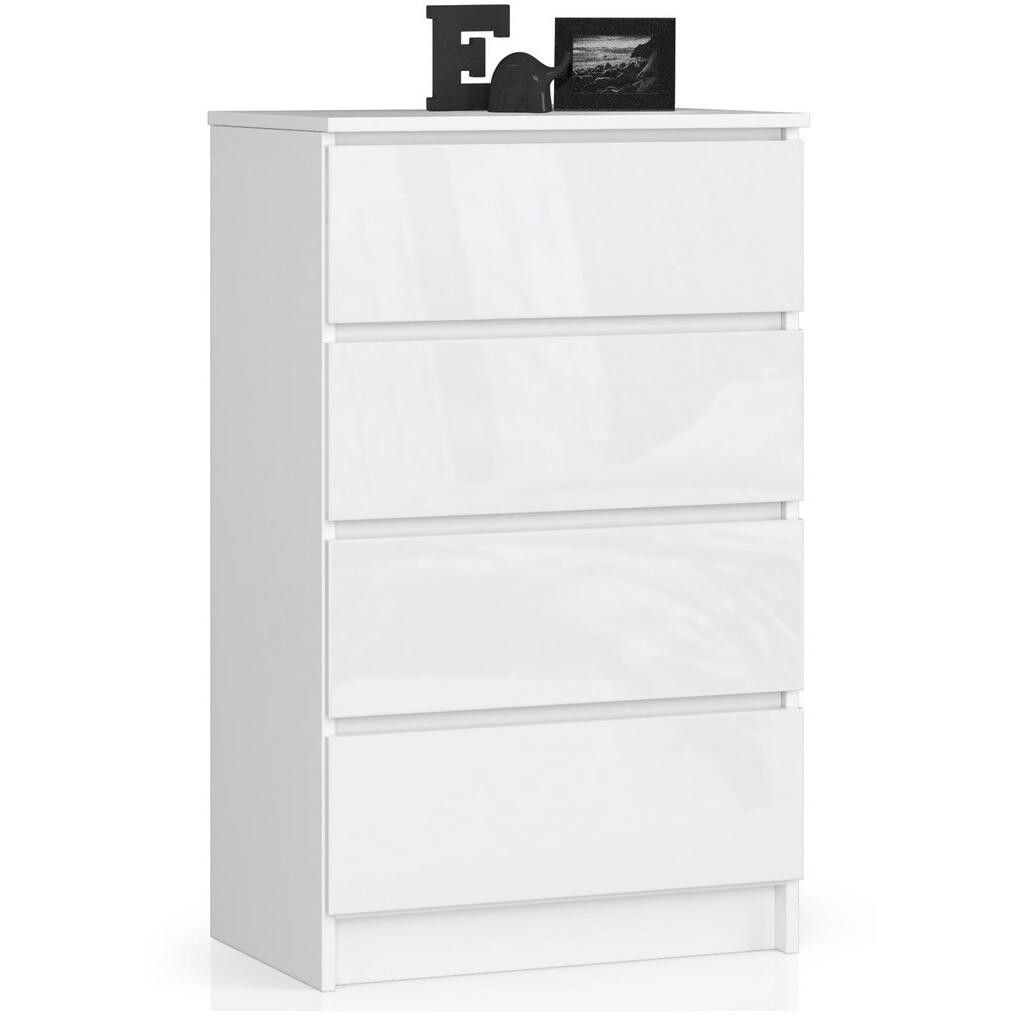 RAUMHIRSCH FURNITURE KOMODA bílá, bílá lesklá 99/60/40
