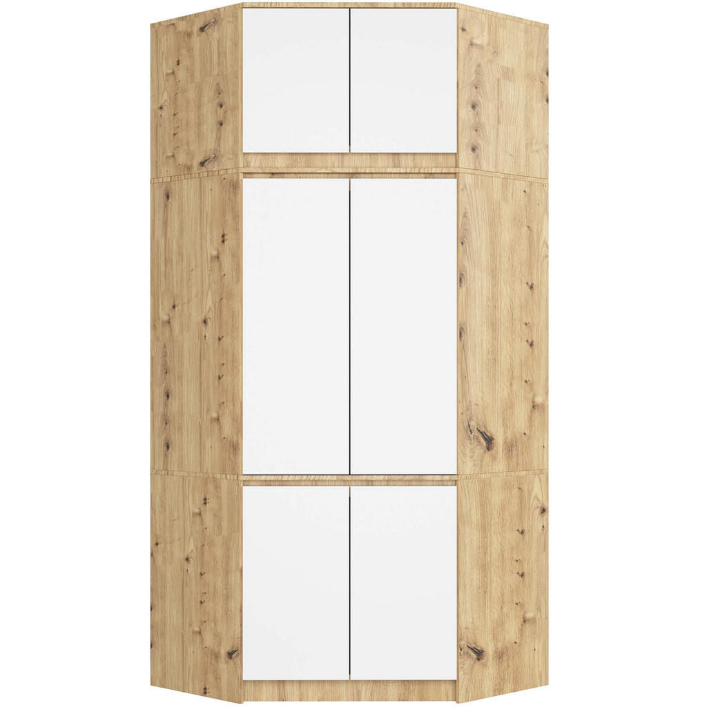 RAUMHIRSCH FURNITURE ŠATNÍK dub Artisan, bílá 235/100/50