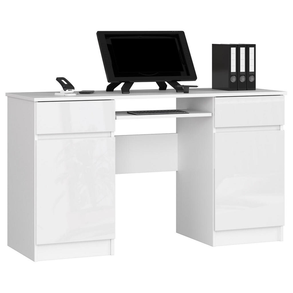 RAUMHIRSCH FURNITURE PSACÍ STŮL Bílý, Bílý lesk 77/135/50