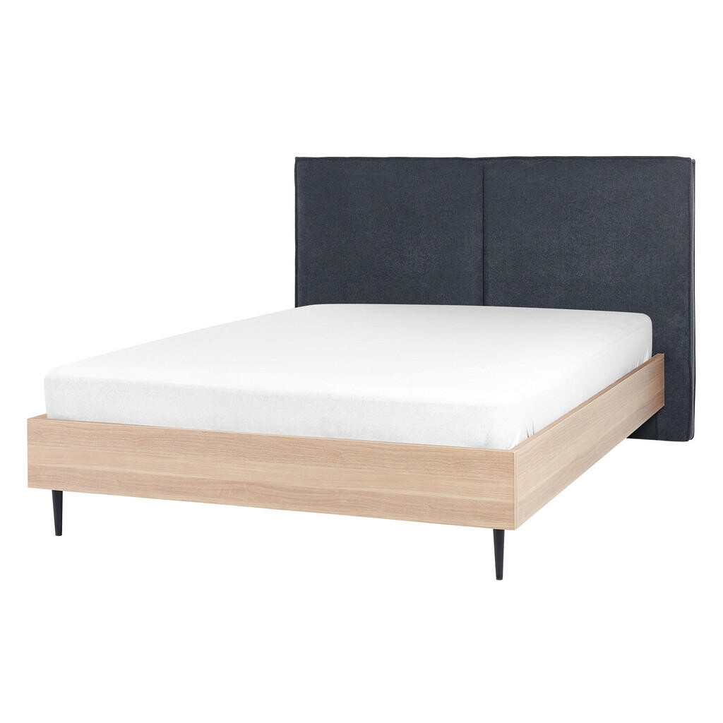 Beliani POSTEL 140/200 cm Tmavě šedá Izernore
