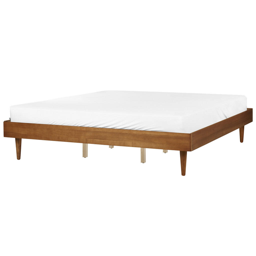 Beliani POSTEL s roštem 180/200 cm Hnědá Toucy