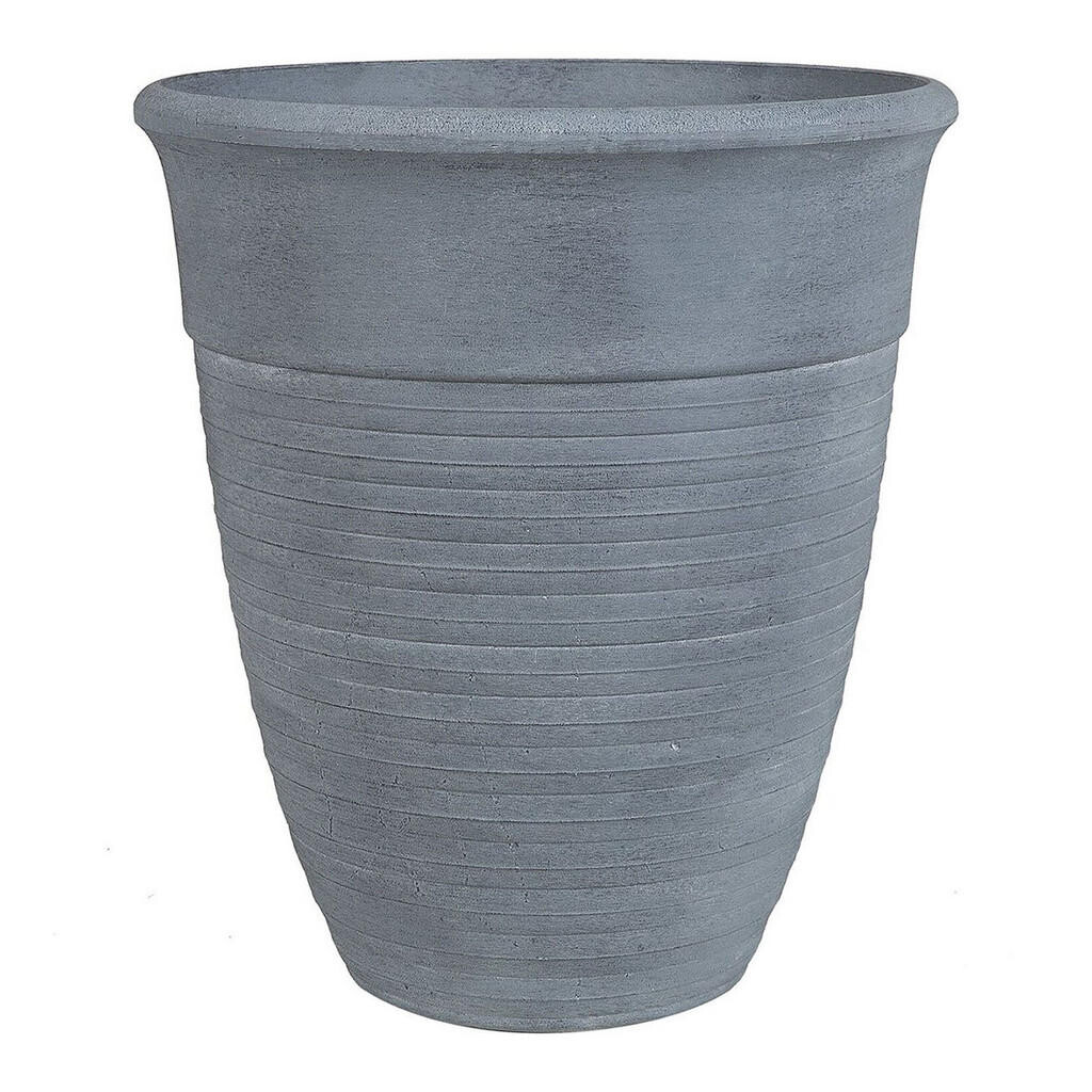 Beliani KVĚTINÁČ šedý kulatý 43/43/49 cm Katalima