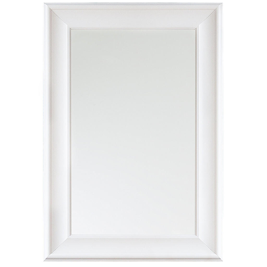 Beliani NÁSTĚNNÉ ZRCADLO bílé obdélníkové 60/90 cm Lunel