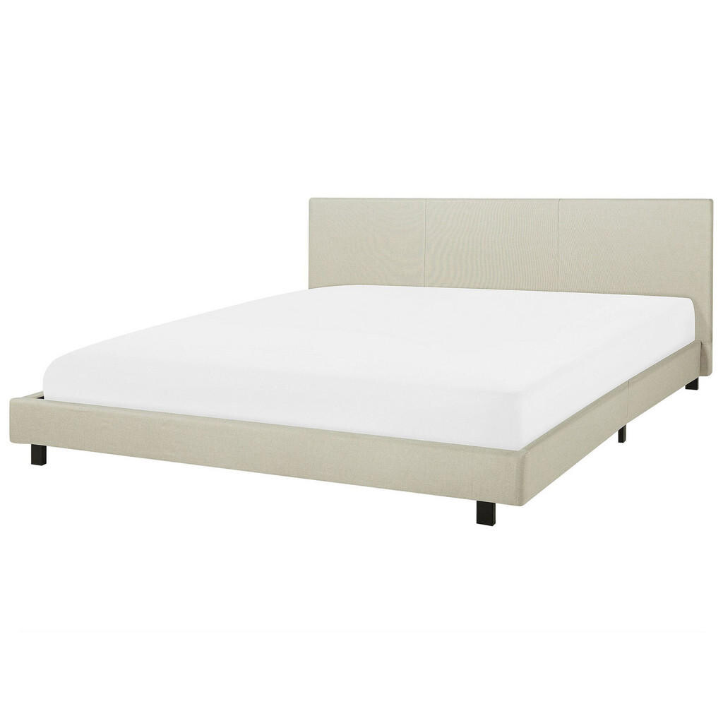 Beliani ČALOUNĚNÁ POSTEL 180/200 cm Béžová Albi