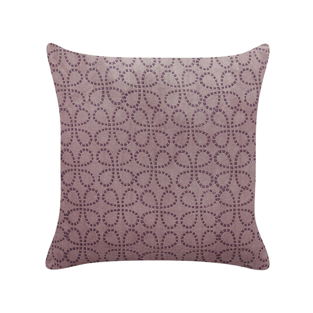Beliani DEKORATIVNÍ POLŠTÁŘ Růžový 45/45 cm Larkspur