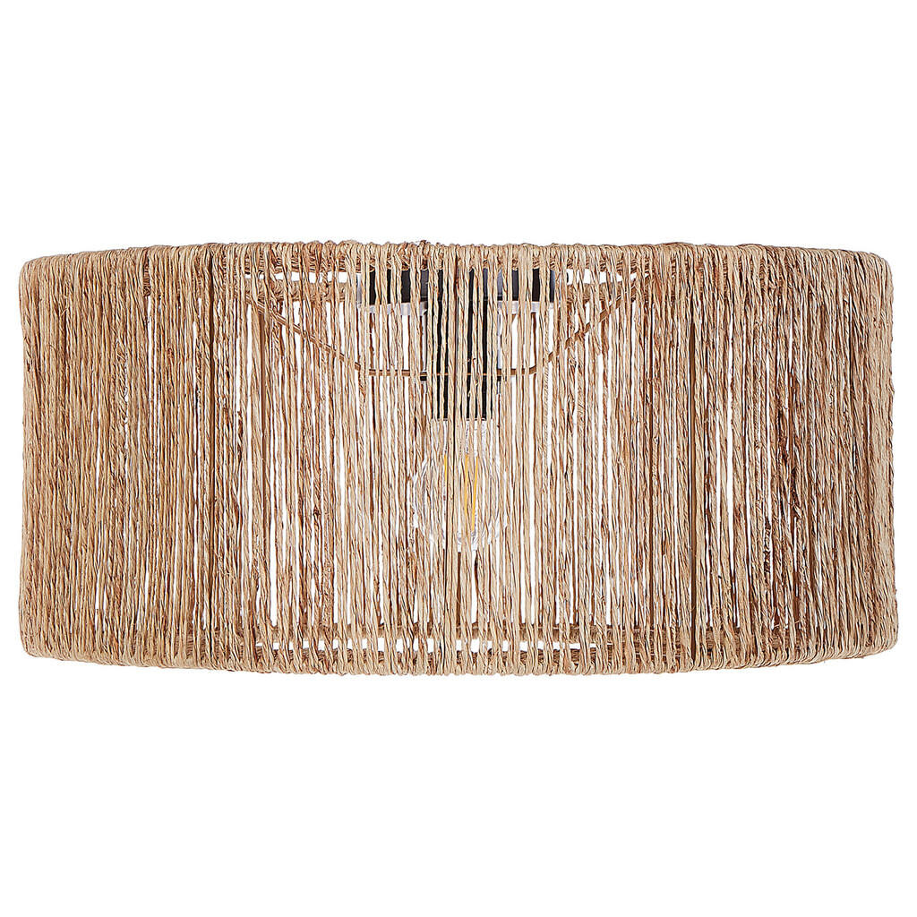 Beliani STROPNÍ LAMPA Přírodní/Černá Sewa