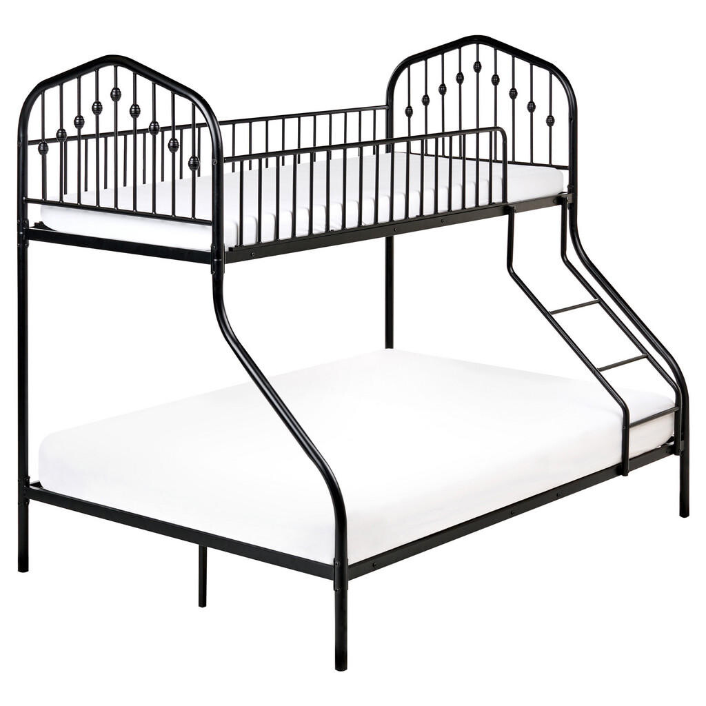 Beliani PATROVÁ POSTEL 90-140/200 cm Černá Chamonix