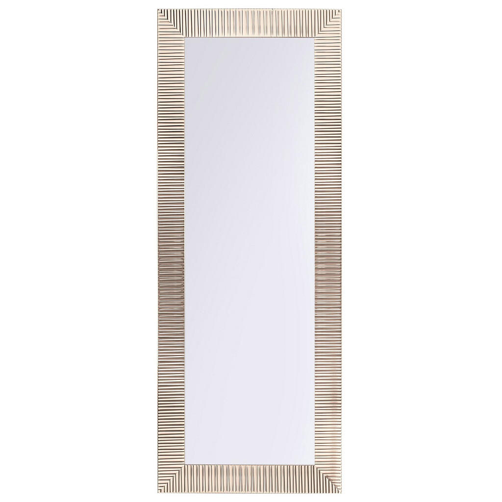 Beliani NÁSTĚNNÉ ZRCADLO zlaté obdélníkové 50/130 cm Draveil