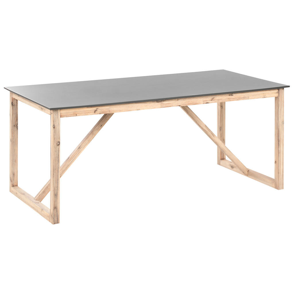 Beliani ZAHRADNÍ STŮL 180/90 cm Beton Šedý Notteri