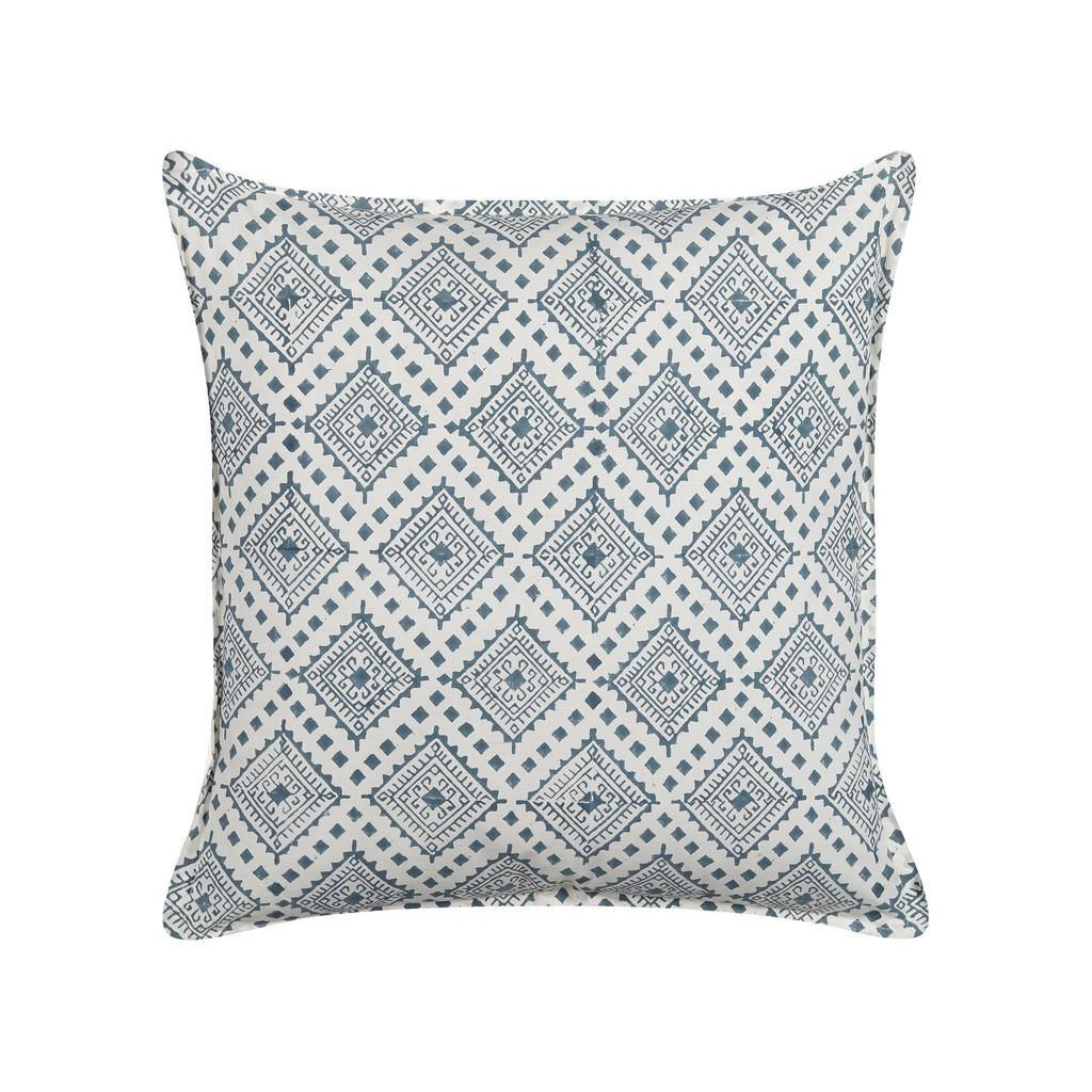 Beliani DEKORATIVNÍ POLŠTÁŘ Tmavě modrý 45/45 cm Cordata