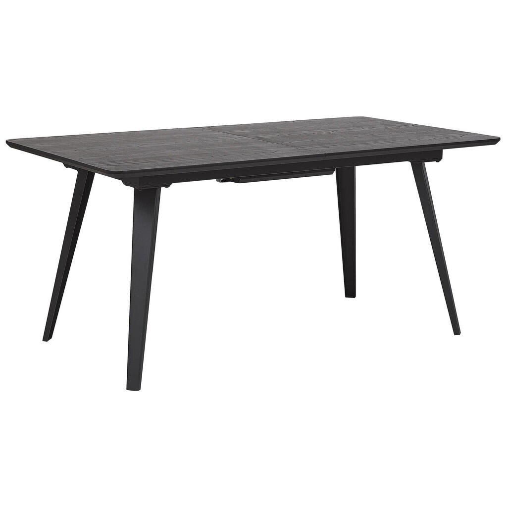 Beliani JÍDELNÍ STŮL 160-200/90/75 cm Černý Obdélníkový Irvington