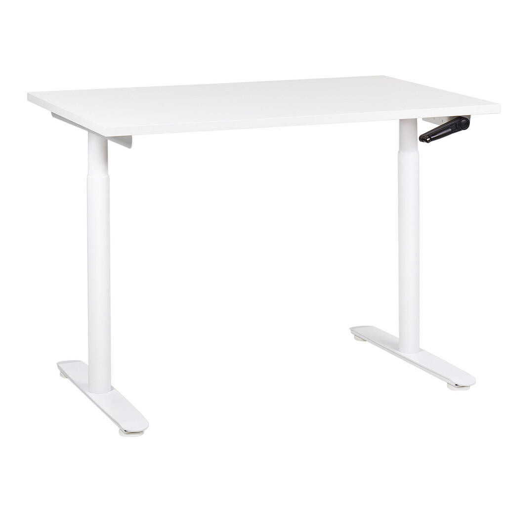 Beliani PSACÍ STŮL bílý 120/72 cm manuální výškově nastavitelný Destin IV