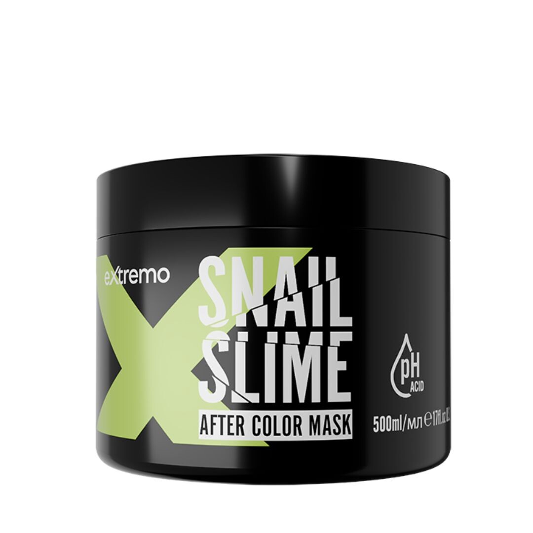 Extremo AfterColor Snail Slime Mask - maska ​​po barvení s kyselým ph a šnečím slizem, 500 ml