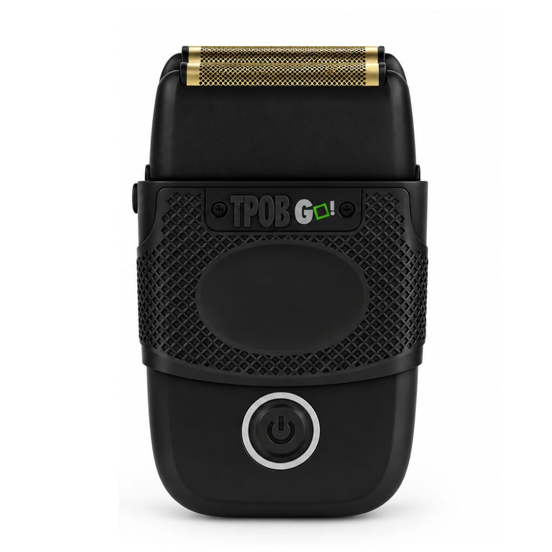 TPOB GO! Shaver - profesionální dvouplanžetový holicí strojek + Stlačený vzduch, 400 ml Black - černý