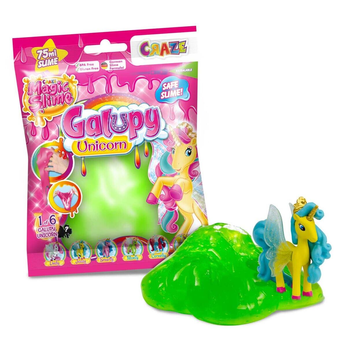 CRAZE Magický sliz s překvapením Galupy Unicorn, více druhů