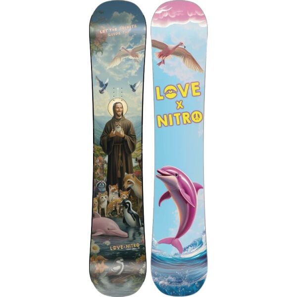 Snowboard Nitro Cheap Thrills X Love 27 - Modrá - 155