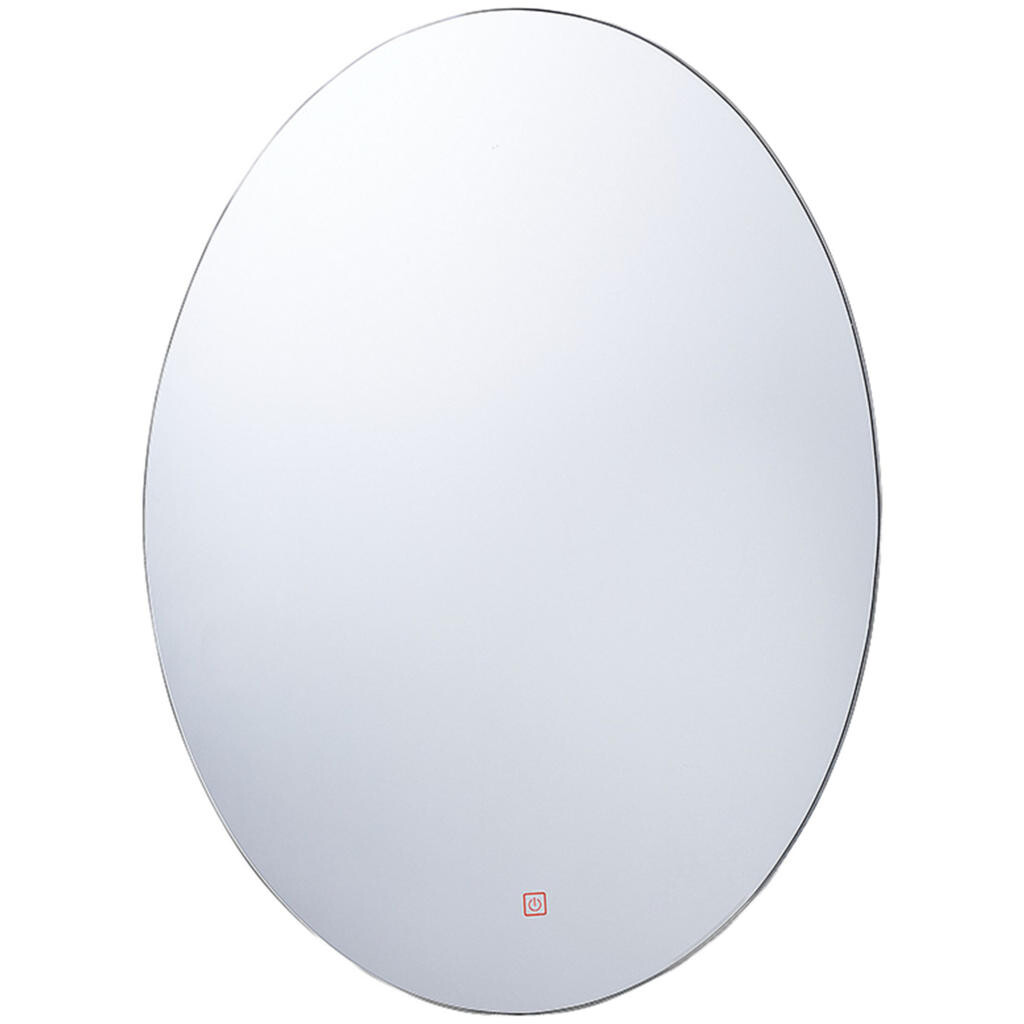 Beliani KOUPELNOVÉ ZRCADLO s LED osvětlením oválné 60/80 cm Mazille